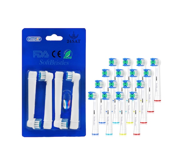 Soft Bristles Oral-B Diş Fırçasına Uyumlu Yedek Başlık 16'lı
