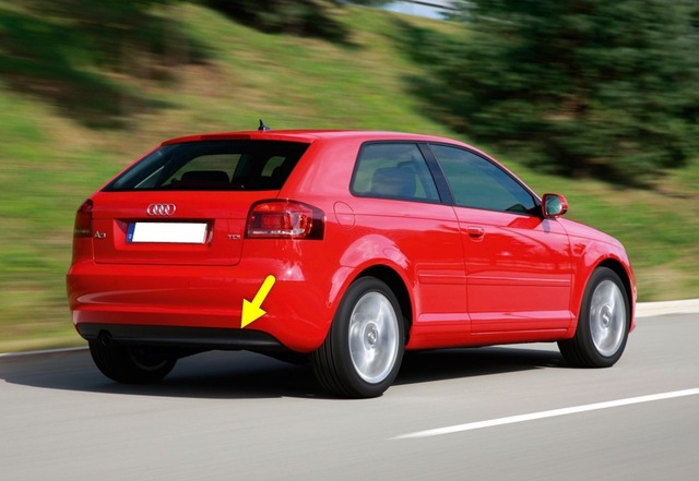 Audi A3 HB 2009-12 Arka Tampon Çeki Demiri Kapağı 8P0807441C