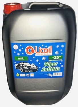 Licoil Antifriz -25 C Mavi Antifriz 15 Kg 3Kg-15Kg-16Kg Mevcut
