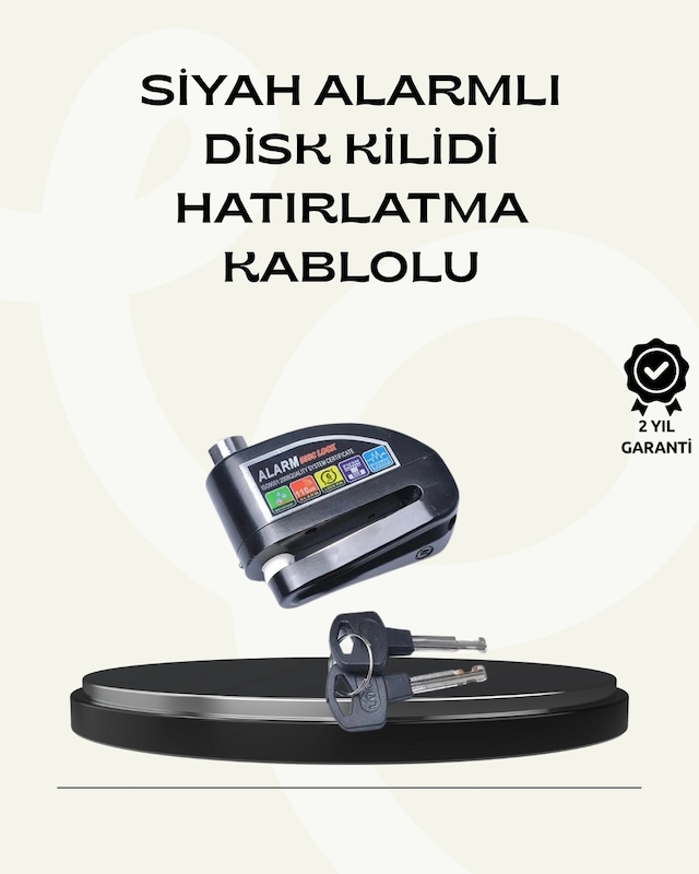 Çift Modlu 110db Alarmlı Disk Kilidi Suya Dayanıklı Krgltgsgj8x1mp0sfmn