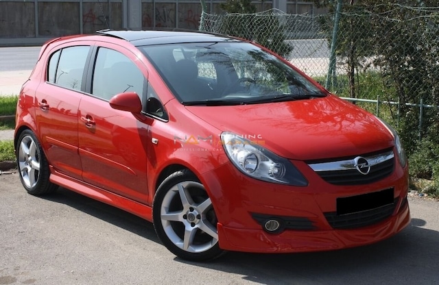 Opel Corsa D Opc Line Marşpiyel Yan Ek Boyasız Plastik 2006-2014