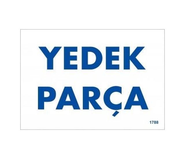 Buradabulabilirsin Yedek Parça Uyarı Levhası 17,5x25 Kod:1788 Nl
