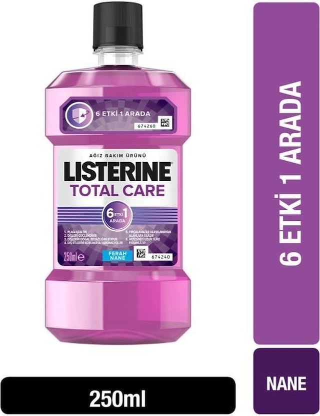 Listerine Total Care 6 Etki 1 Arada Ağız Bakım Suyu 250 ML