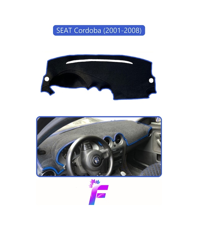 Seat Cordoba 2001-2008 Uyumlu Torpido Örtüsü Yansıma Önleyici Tam Koruma Hızlı Montaj K11 Torpido Halısı