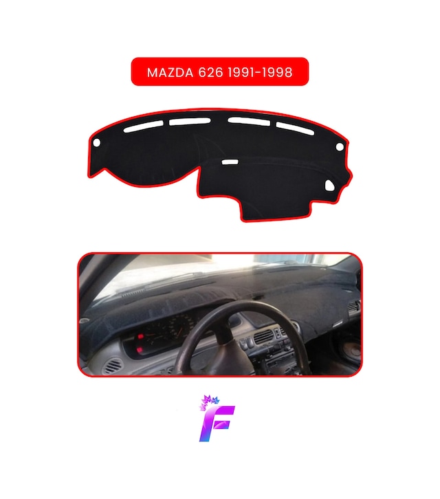 Mazda 626 1991-1998 Uyumlu Torpido Örtüsü Araca Özel Üretim Kolay Montaj Torpido Kılıf Td39 Torpido Halısı
