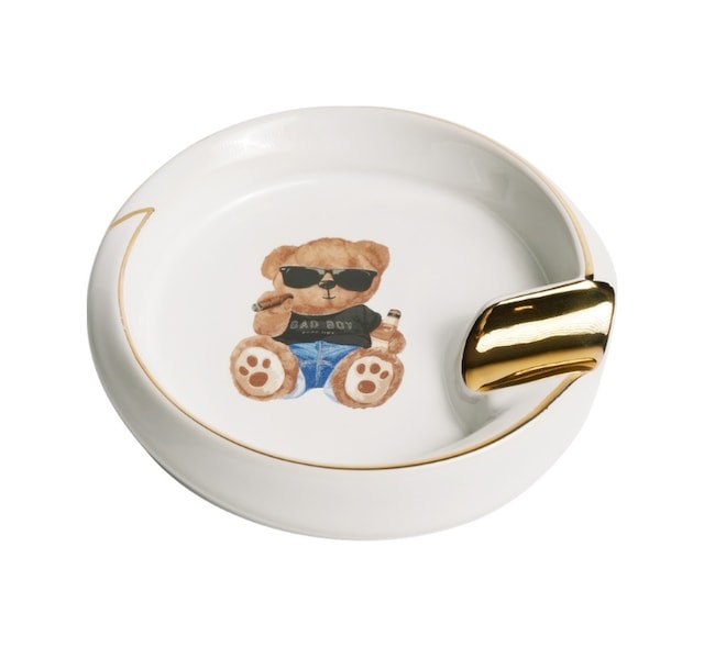 Firebird Teddy Bear Beyaz-gold Tekli Porselen Puro Küllüğü - Trm3018
