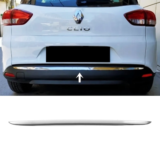 Renault Clio 4 Sw Krom Arka Tampon Çıta 2012-2019 Arası P.çelik