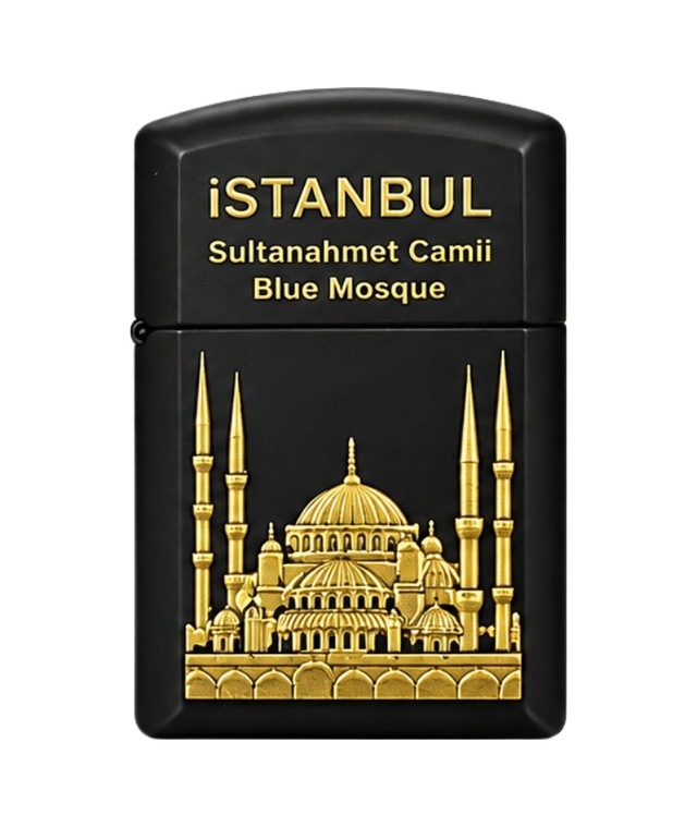 Hunter Soft Flame Sultanahmet Design Siyah Çakmak Ack036