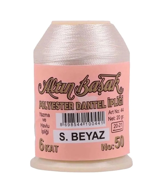Ers Altınbaşak Oya Ve Dantel İpi 20 Gr - Royaleks - No: Ş.beyaz