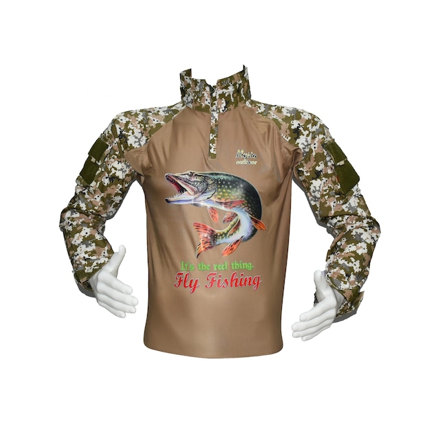Combat Tişört Fishing M005 Avcı Balıkçı Kombat Çok Renkli