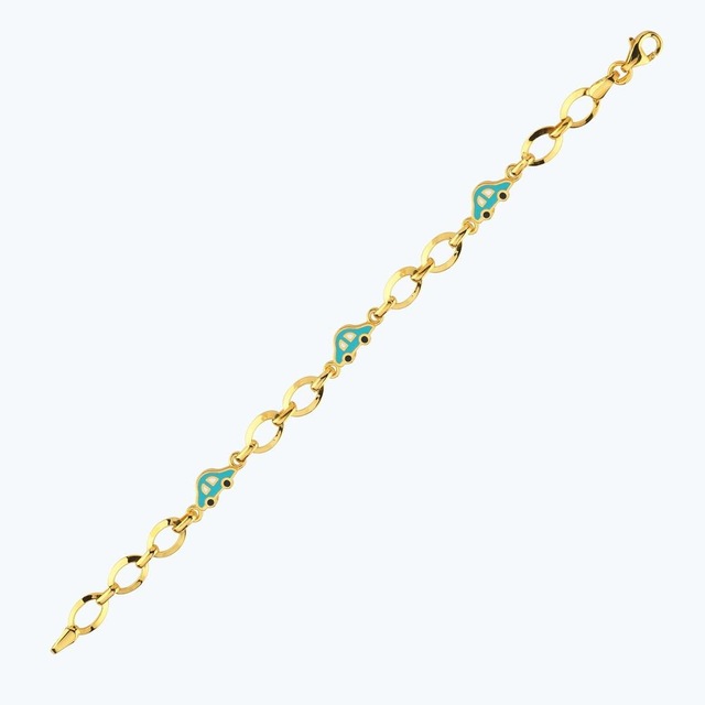 Altınbaş 22 Ayar Altın Arabalı Çocuk Bileklik Bjrbl0002-25925 Renkli
