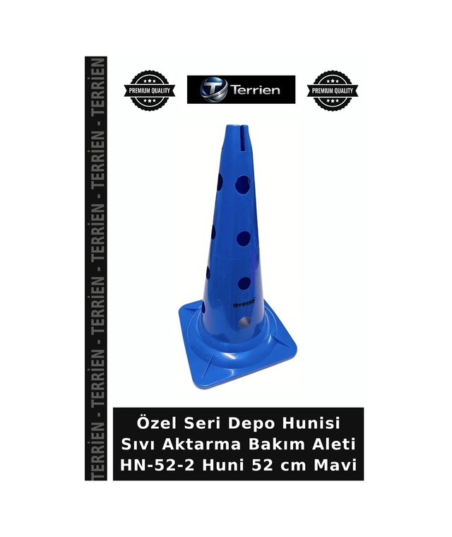 Delux Serisi Hn-52-2 Huni 52 Cm Mavi Depo Hunisi Sıvı Aktarma Cihaz Parçası