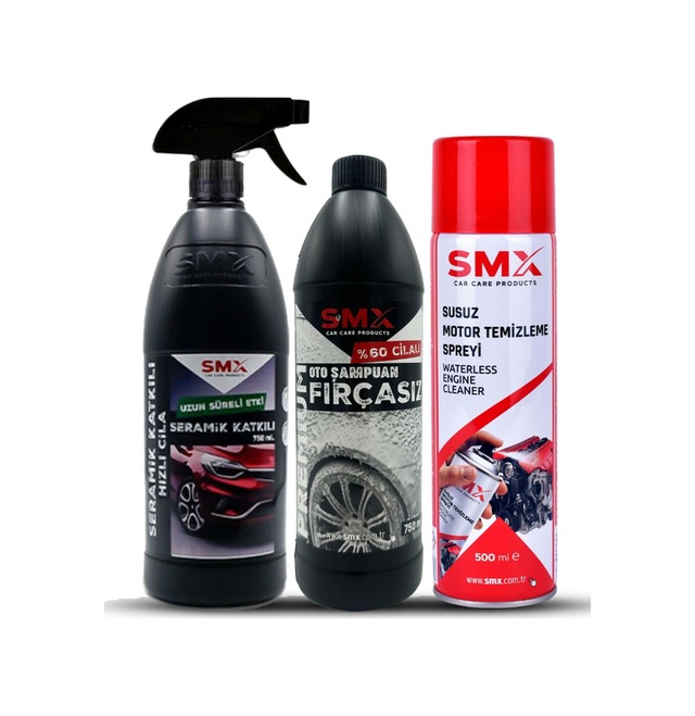 Susuz Motor Temizleme Spreyi / Seramik Cila / Hızlı Cila / Pratik Cila / %60 Cilalı Oto Şampuanı