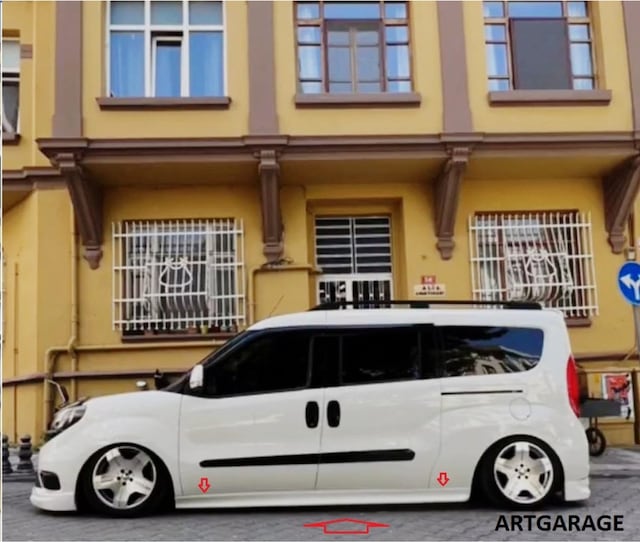 Fiat Doblo 3-4 Maxi Uzun Şase Marşpiyel Tk.-fiberglass-boyasız