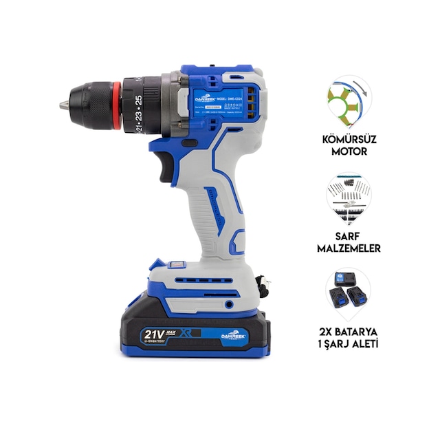 Dawreek 10 MM Blue Kömürsüz Vidalama