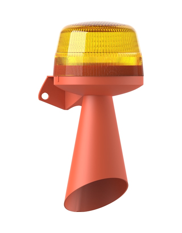 Mesan Led Multifonksiyon 10 Ses Borulu Siren Turuncu 110-230vac Ms 5840.3.110-230vac