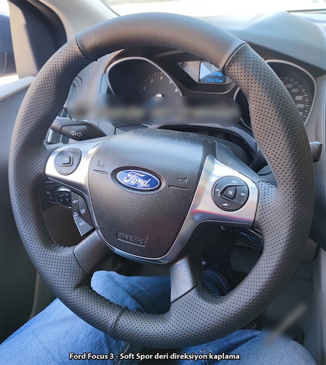 Ford Focus 3 Araca Uyumlu Direksiyon Kılıfı Siyah