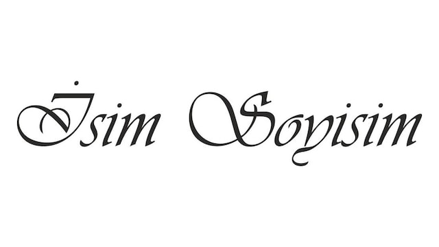 Kişiye Özel Ad Soyad Isim Soyisim Sticker 01361
