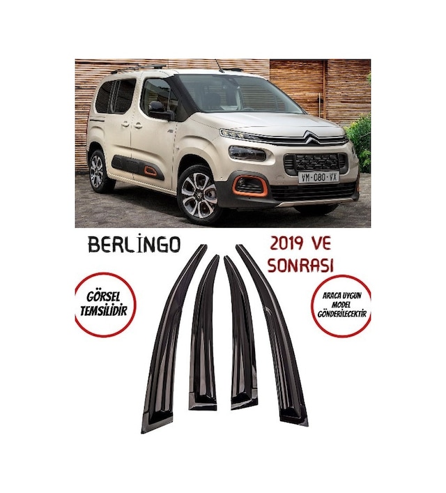 Rifter Berlingo Combo Proace City Doblo Uyumlu Ön Arka Set 4lü Cam Rüzgarlık 2020 Yılı Ve Sonrası