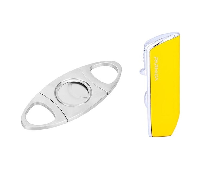 Parmida Sarı Üç Torch Pürmüz Çakmak Ve Metal Kesici Set - Prmdpkt3