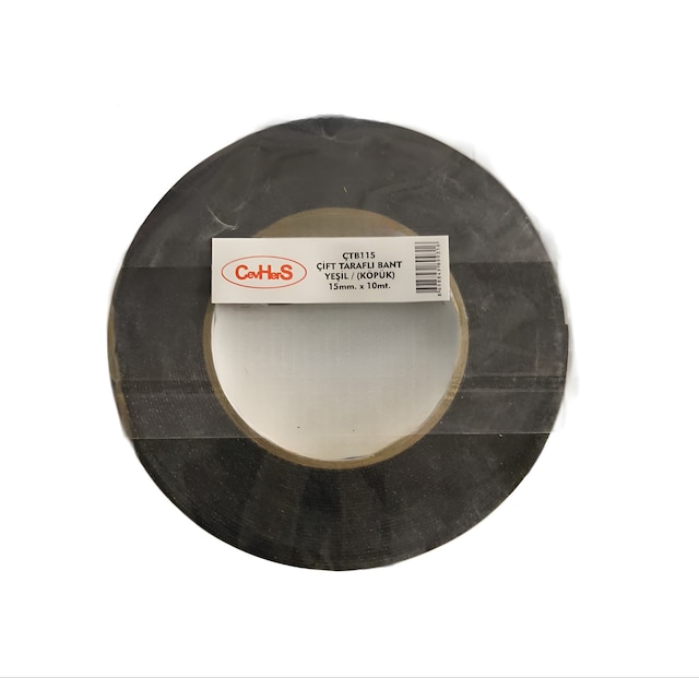 Cevhers Çift Taraflı Bant 15mm 10mt Yeşil