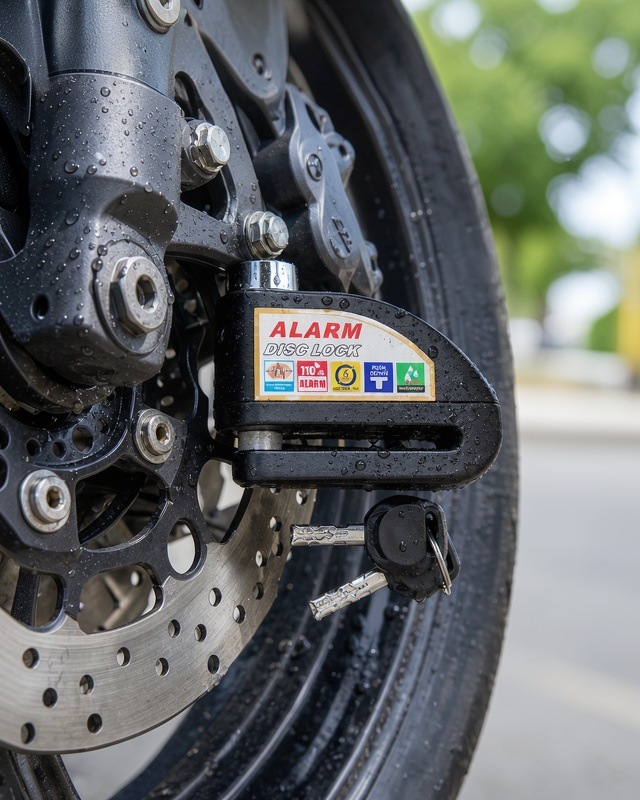 Alarmlı Çelik Disk Kilidi 110db Suya Dayanıklı Uczzzmotorkilit-8