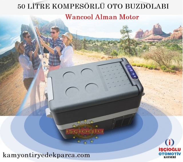 OTO BUZDOLABI KOMPRESÖRLÜ 12&24 V 50 LİTRE DOKUNMATİK alman motor