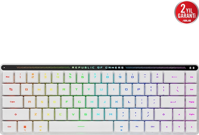 Asus ROG Falchion RX RED WL/LP/ABS/TR Low Profile RGB %65 TKL Kablosuz Mekanik Türkçe Oyuncu Klavyesi