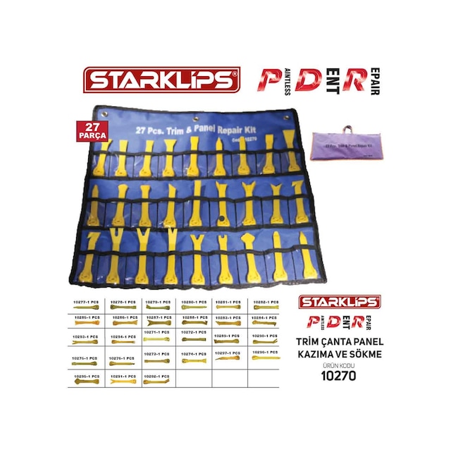 Trim Panel Kazıma Ve Sökme Set Çantalı 27 Parça Mec