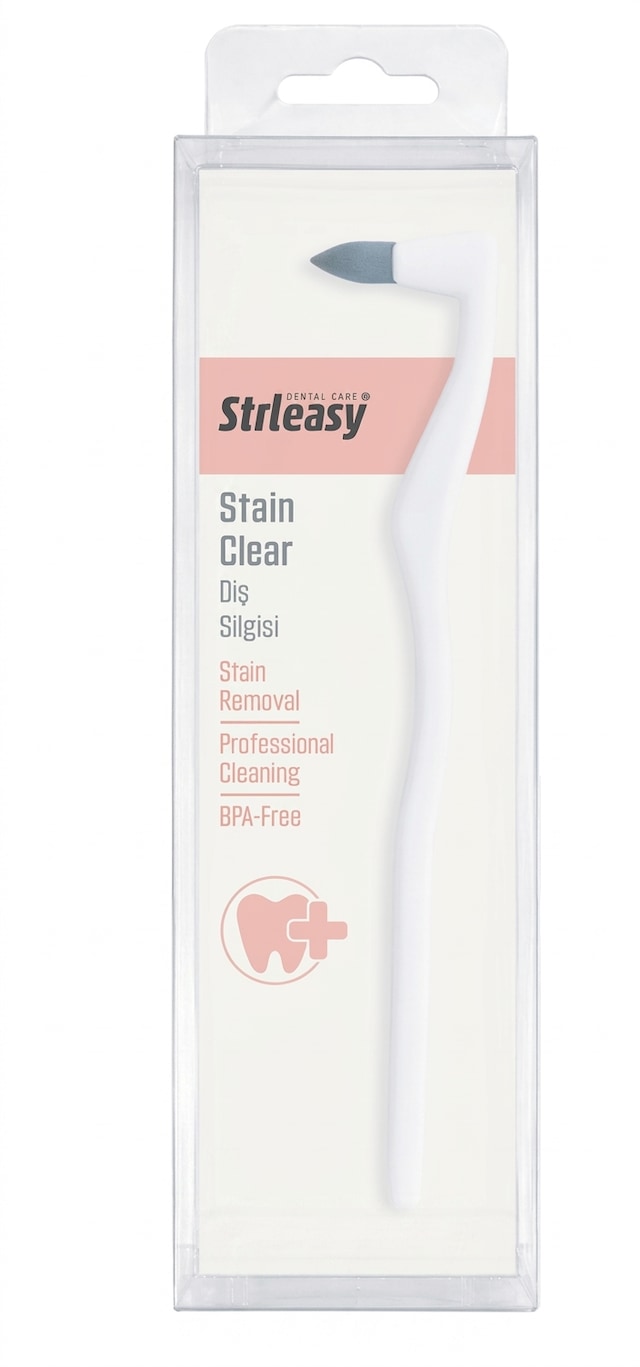 Strleasy Diş Silgisi Stain Clear Bpa-Free Yumuşak Beyaz