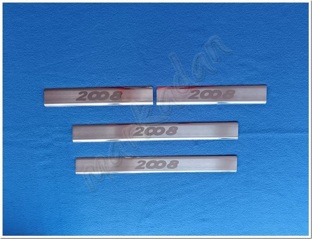Peugeot 2008 Krom Kapı Eşiği Lazer 2020 Sonrası 4 Parça Paslanmaz
