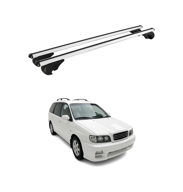 Kia Joice Station Wagon 1999-2003 Arası Uyumlu Port Bagaj Taşıyıcı Ara Atkı Alüminyum Gümüş 2 Parça