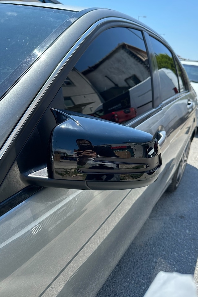 Mercedes C Serisi W204 Uyumlu Yarasa Ayna Kapağı Pianoblack İthal Abs Plastik A+ Kalite 2007-2014