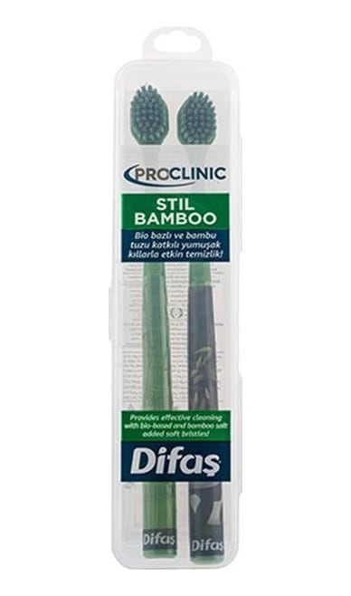 Difaş Pro-clinic Diş Fırçası Stil Bamboo 2'li