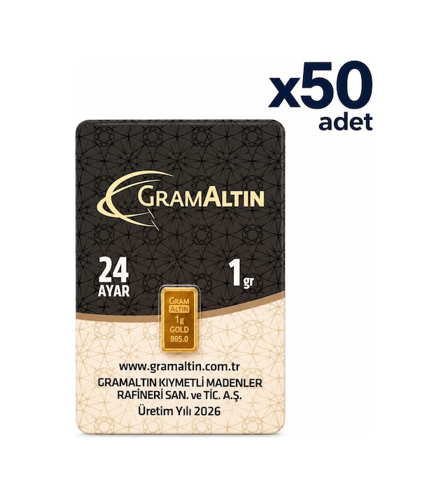 Agakulche 24 Ayar 50 Adet İar 1 Gr Altın
