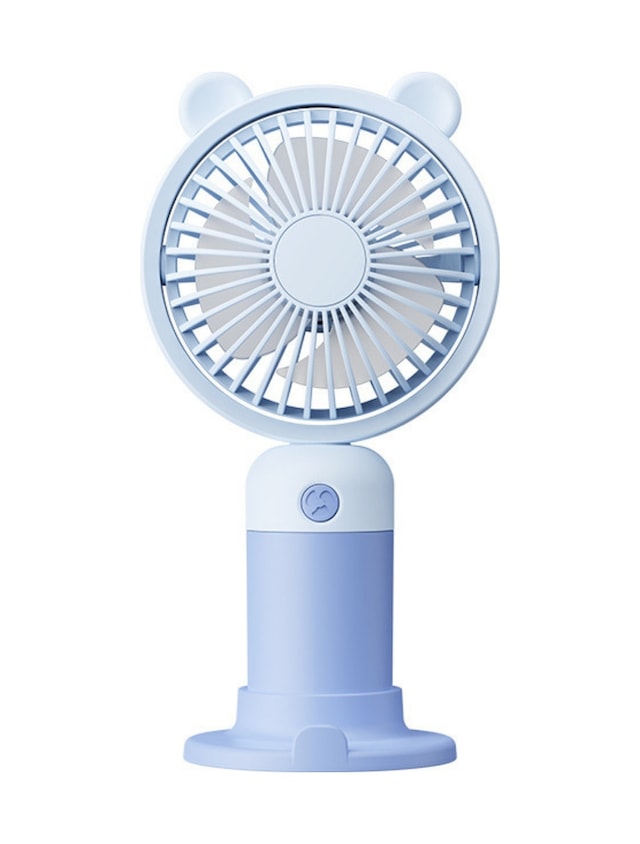 Taşınabililir Mini Usb Şarjlı 3 Kademeli El Masaüstü Vantilatör Fan Soğutucu Ym88216 Mavi