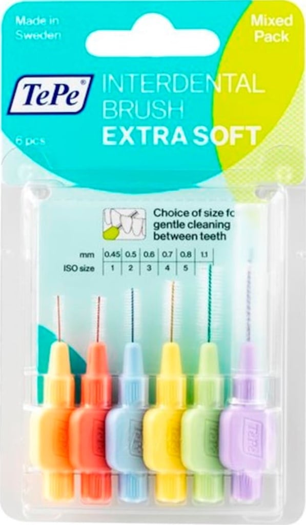 Tepe Extra Soft Arayüz Fırçası 6'lı Karışık