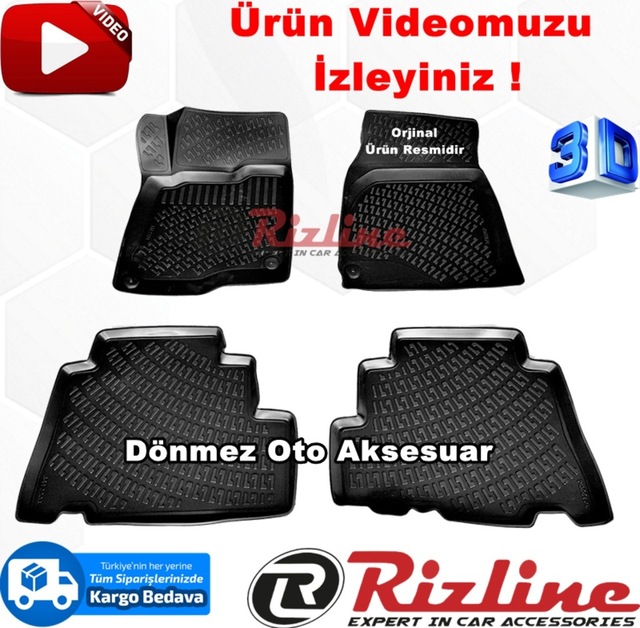 Chevrolet Captiva 3D Paspas Havuzlu Siyah 2007-2014 Arası Rizline N11.9181