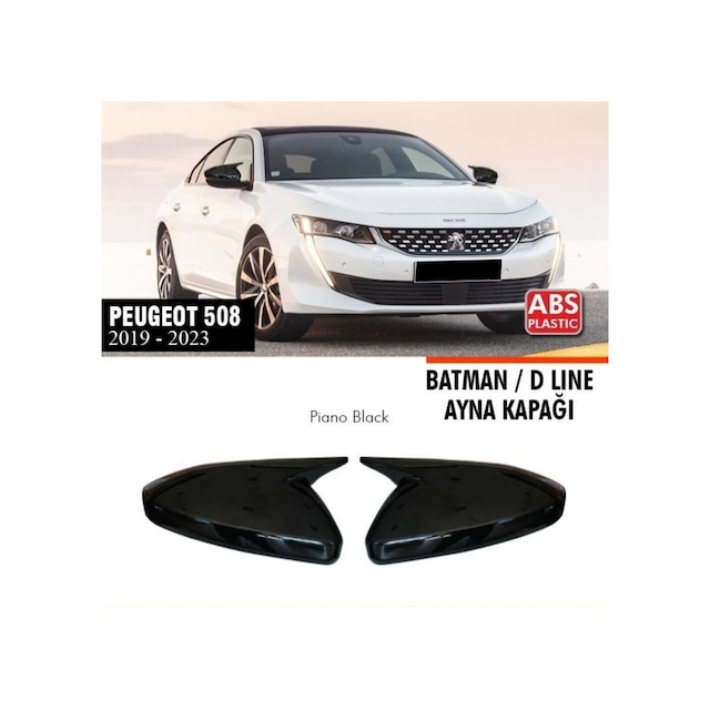 Peugeot 508 Batman Yarasa Ayna Kapağı Piano Black 2019-2023 Arası