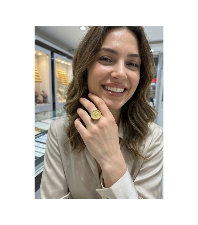 22 Ayar Çeyrek Altınlı Yüzük Sarı Altın