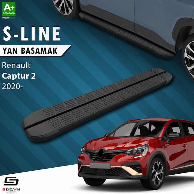 S-Dizayn Renault Captur 2 S-Line Siyah Yan Basamak 183 Cm 2020 Üz