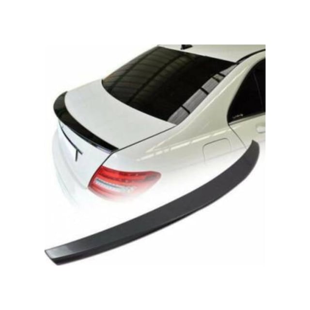Mercedes C Serisi W204 Bagaj Üstü Piano Black Spoiler / Spoyler Ithal Uyumlu
