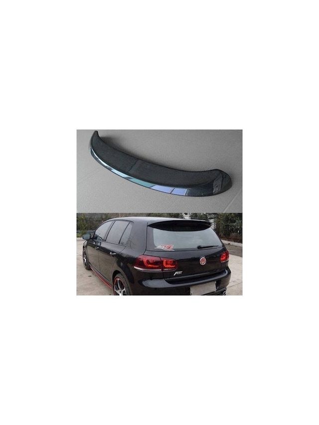 Vw Golf 6 2009-2012 Uyumlu Plastik Boyasız Spoyler