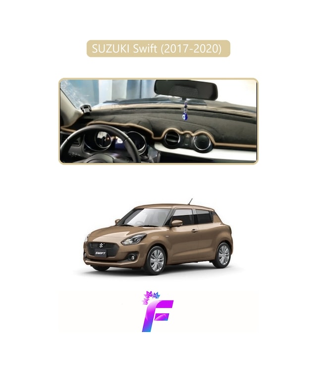 Suzukı Swift 2017-2020 Uyumlu Torpido Örtüsü Yansıma Önleyici Tam Koruma Hızlı Montaj K49 Torpido Halısı