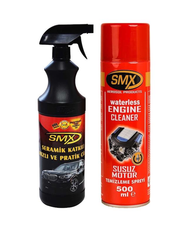 Smx Seramik Katkılı Cila ve Susuz Motor Yıkama-mfiber Bez