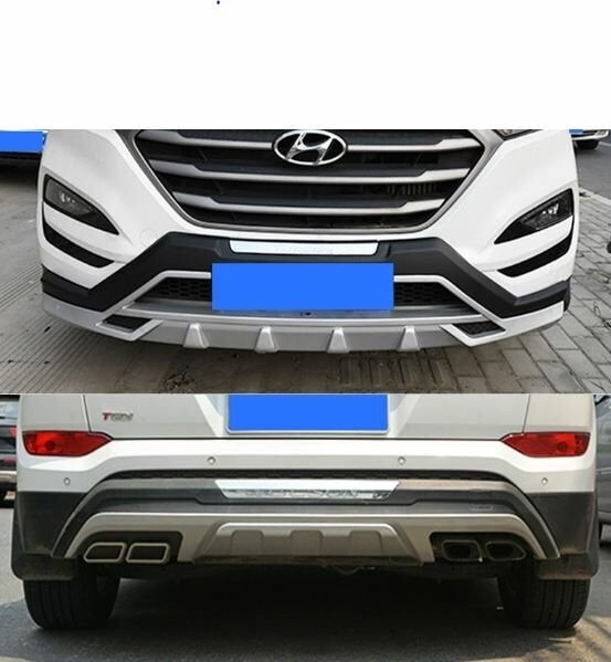 Hyundai Tucson Ön Arka Tampon Koruması Difüzör 2015 - 2017 Arası Modellere Uyumlu 2.model