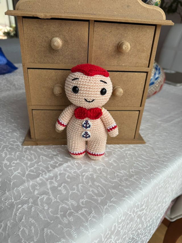 Amigurumi Kurabiye Adam Gıngerbread Man 15 Cm