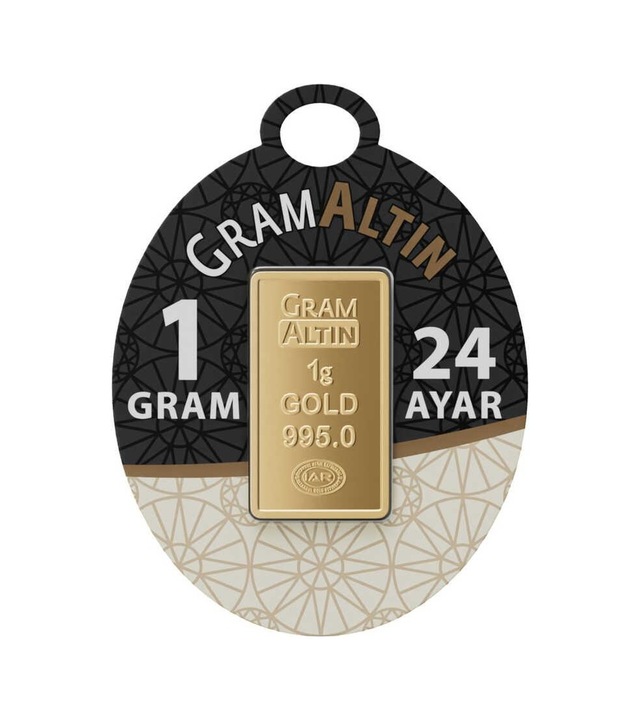 24 Ayar 1 Gram Külçe Altın