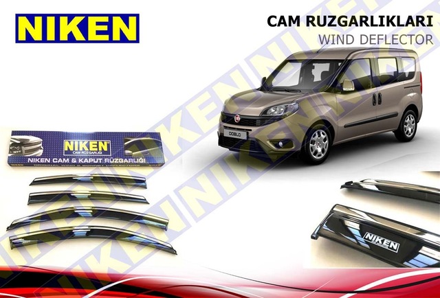 FİAT DOBLO KROMLU CAM RÜZGARLIĞI 4LÜ 2011-2023 NİKEN