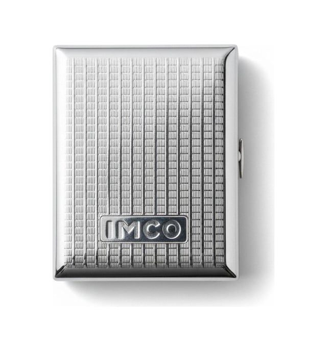 Imco Logolu Kısa Metal Sigara Tabakası 18 Li Gümüş